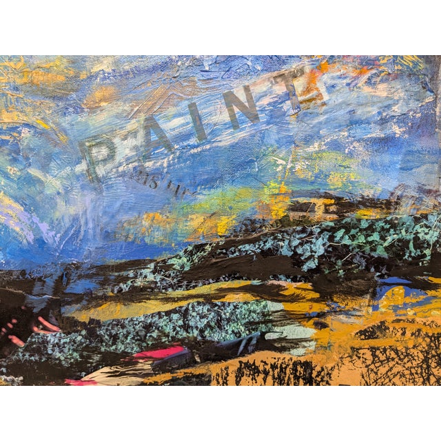 Paint Dames Point Bridge, Abstract Expressionist, Mixed Media on Canvas, Marsha Glazière For Sale - Image 7 of 9