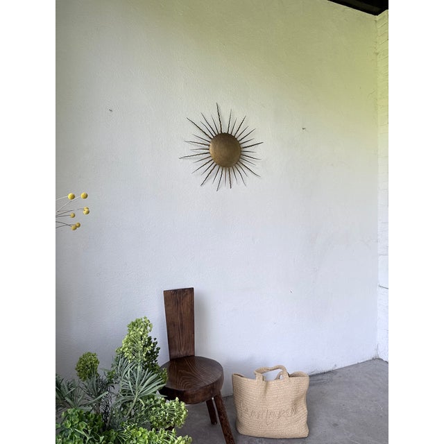 Sun Wall Sconce, 1950s For Sale - Image 4 of 18