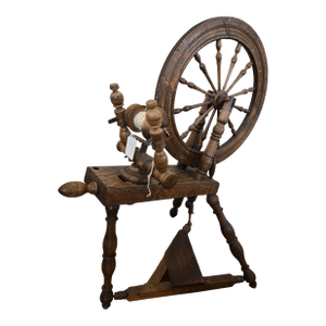 Antique Saxony Style Spinning Wheel