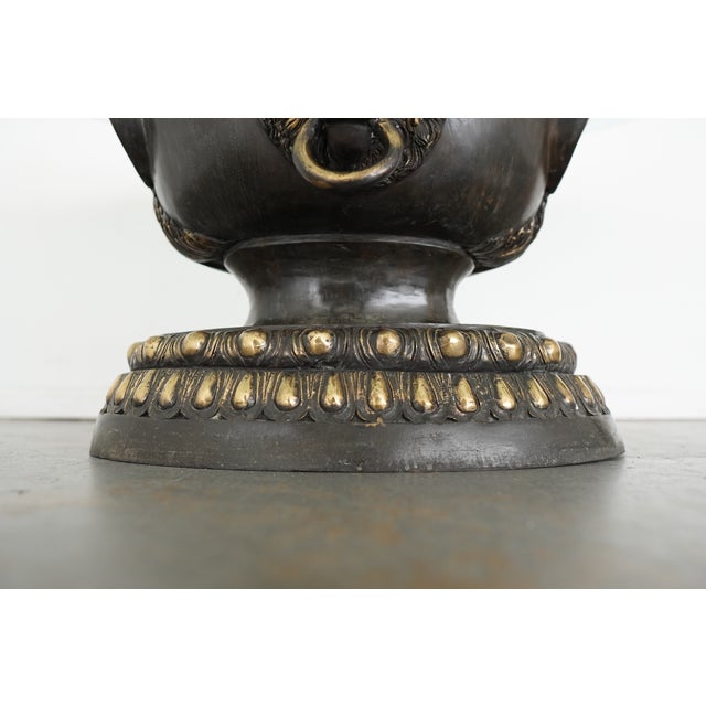 Vintage La Barge Neoclassical Glass Top Dining Table For Sale - Image 10 of 15