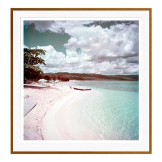 Toni Frissell 'Jamaican Shoreline' Archival Pigment Print Framed in Brown For Sale