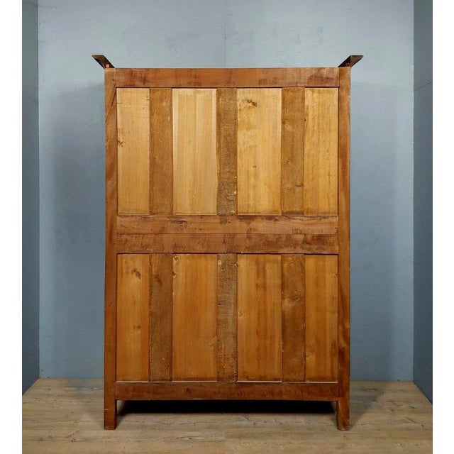 Louis XV Style Bookcase in Walnut and Oak and Beech For Sale - Image 6 of 9
