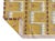 Casa Cosima Handwoven Cotton Area Rug Natural Vegetable Dyed Mustard Beige Cream & Red Marianne Geometric Dhurrie - 10'x14' For Sale - Image 4 of 10