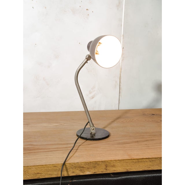 Black Bauhaus Model 98 Black Desk Lamp by H. Th. J. A. Busquet for Hala Zeist, Netherlands, 1950s For Sale - Image 8 of 11