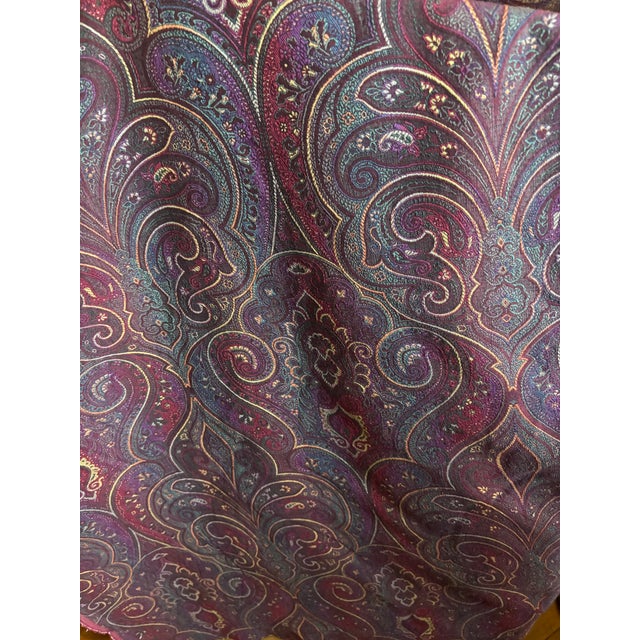 21 3/4 Yards of Paisley Fabric For Sale - Image 4 of 4