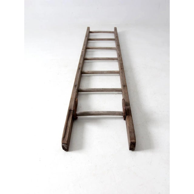 Farmhouse Antique Picking Ladder For Sale - Image 3 of 11