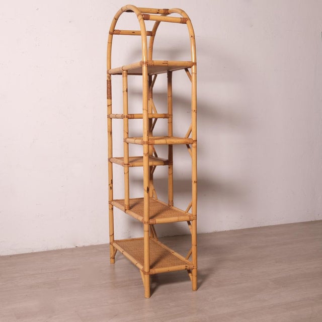 Vintage Bamboo Bookcases, Italy, 1970s, Set of 2 For Sale - Image 9 of 18