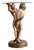 1972 French Studio a.r.p. Painted Neoclassical Figural Pedestal Side Table For Sale