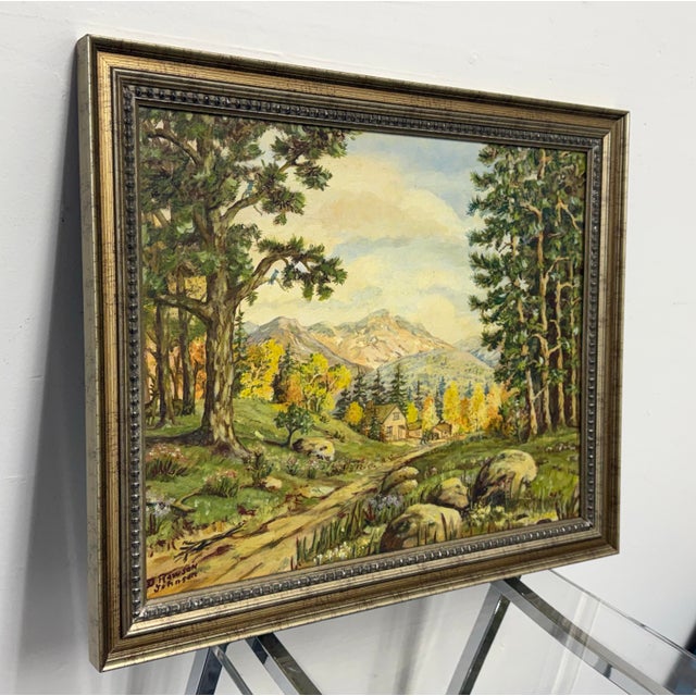 Traditional D. Rawson Johnson Mountain Landscape Painting For Sale - Image 3 of 12