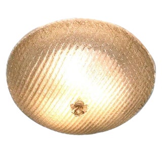 Murano Italy Large Ceiling Mount Light Fixture For Sale