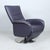 Adjustable Reclining Relax Chair in Purple Leather with Stainless Steel Frame For Sale - Image 6 of 11