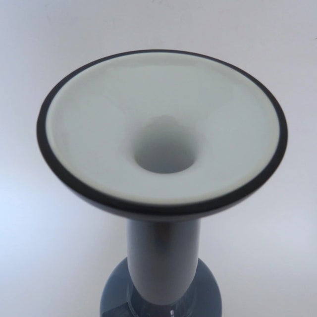 Kastrup Vintage Kastrup Nightblue Vase For Sale - Image 4 of 7