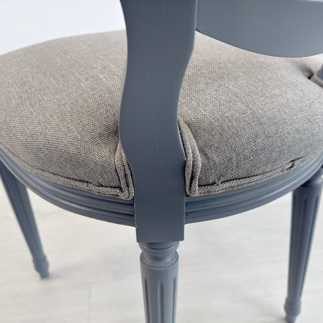 French Louis XVI Dining Chairs – Set of 6 For Sale - Image 11 of 11