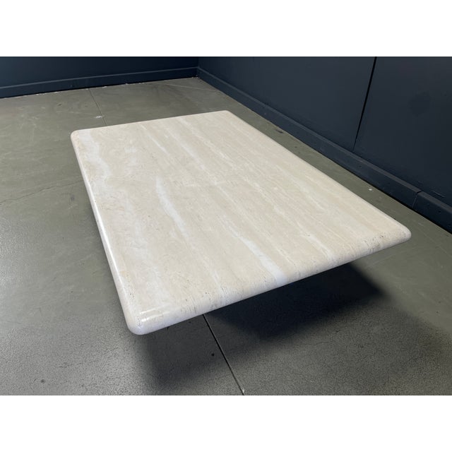 Travertine Coffee Table, Italy, 1970s For Sale - Image 6 of 11