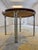 Round Dining Table in Rosewood and Chrome For Sale - Image 6 of 11