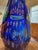 Mid 20th Century Stunning 25" Murano Cobalt Blue Millefiori Vase Hand-Blown Statement Piece For Sale In Dallas - Image 6 of 12