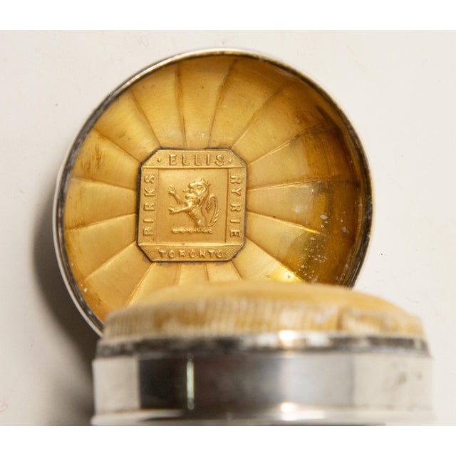 Metal Mid 20th Century Sterling Silver Ring Box For Sale - Image 7 of 9