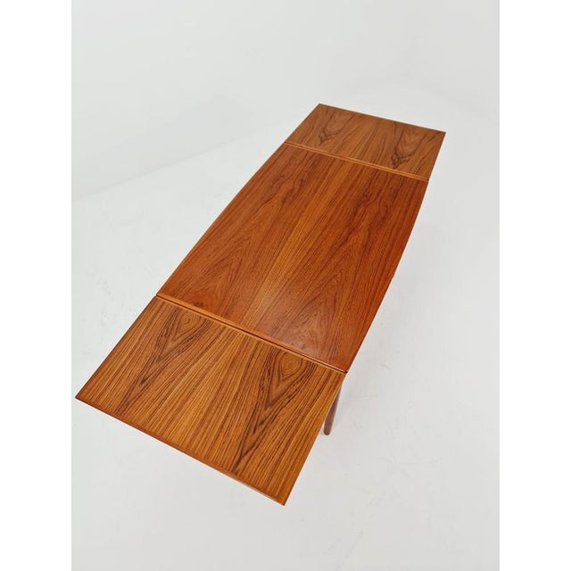 Brown Danish Rectangular Teak Table by Henning Kjaernulf, Denmark 1960s For Sale - Image 8 of 11