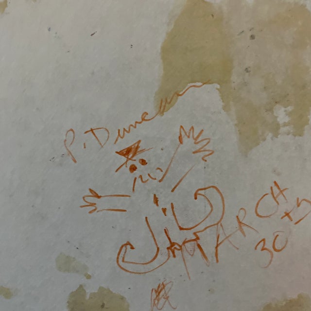 Contemporary Original Peter Duncan Abstract Painting/Drawing Cityscape Signed For Sale - Image 4 of 4