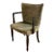 Mid Century Arm Chair in Velvet With Nail Heads For Sale