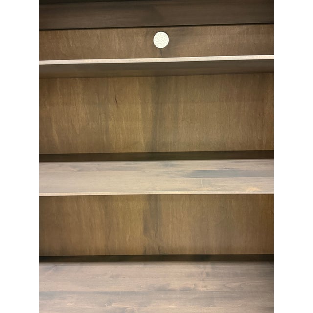 Gray Room & Board Hudson Collection Storage Cabinet, Shell Stained For Sale - Image 8 of 12