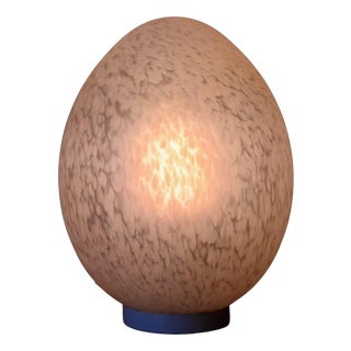 Italian Table Lamp in Speckled Blown Glass, 1970s For Sale