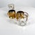 1970s Set of Two Gold Leaf Glass Demitasse Turkish Tea Mugs Arcoroc France For Sale - Image 4 of 11