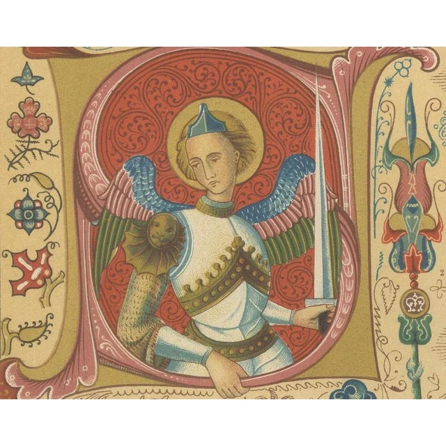 Jul. Hoffmann, 19th Century Gothic Illuminated Ornament Prints, 1887, Paper, Set of 2 For Sale - Image 9 of 10