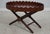 Caribbean Style Carved Mahogany Tray Top Serving Table For Sale - Image 4 of 12