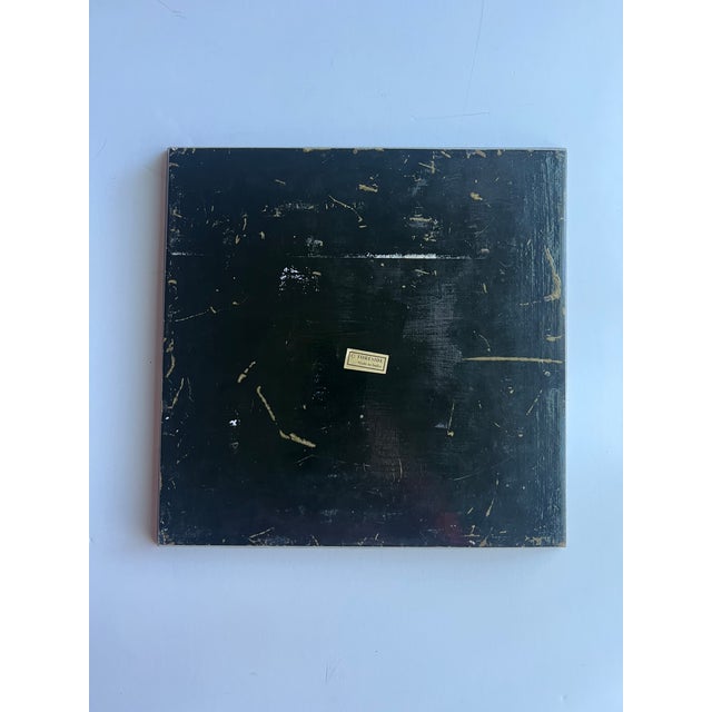 Wood Colorful Handpainted Square Tray With Sea Creatures For Sale - Image 7 of 9