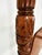 Vintage Mahogany Rice Carved Poster Bed Queen Size For Sale - Image 10 of 10