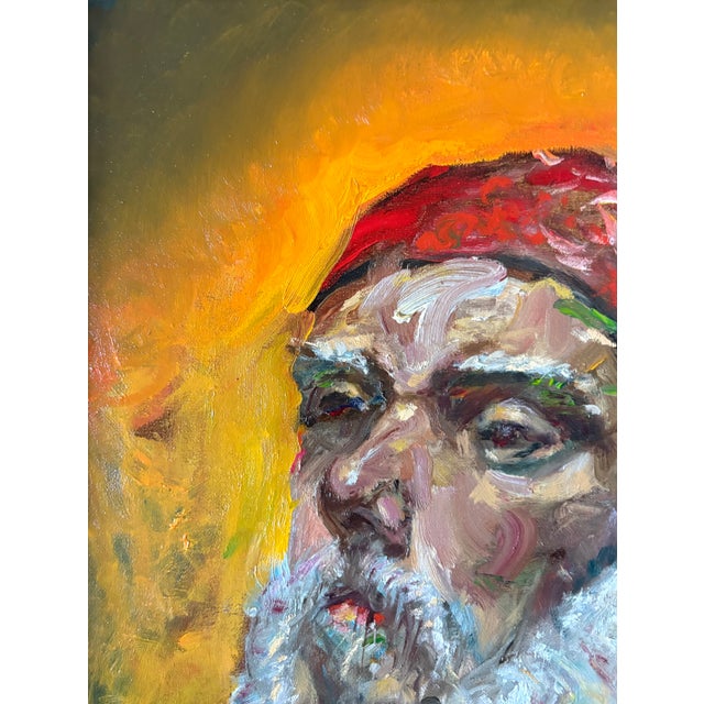 2020s Portrait of a Man, Contemporary Expressionist Oil Painting, by Van Ness For Sale - Image 5 of 11