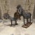 Mid-Century Modern Mid-Century Patinated Iron Lion Sculptures by Curtis Jeré, Usa For Sale - Image 3 of 10