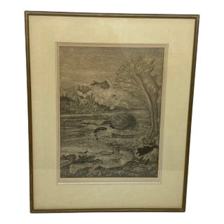 Herbert Lespinasse, Composition, 20th Century, Engraving For Sale