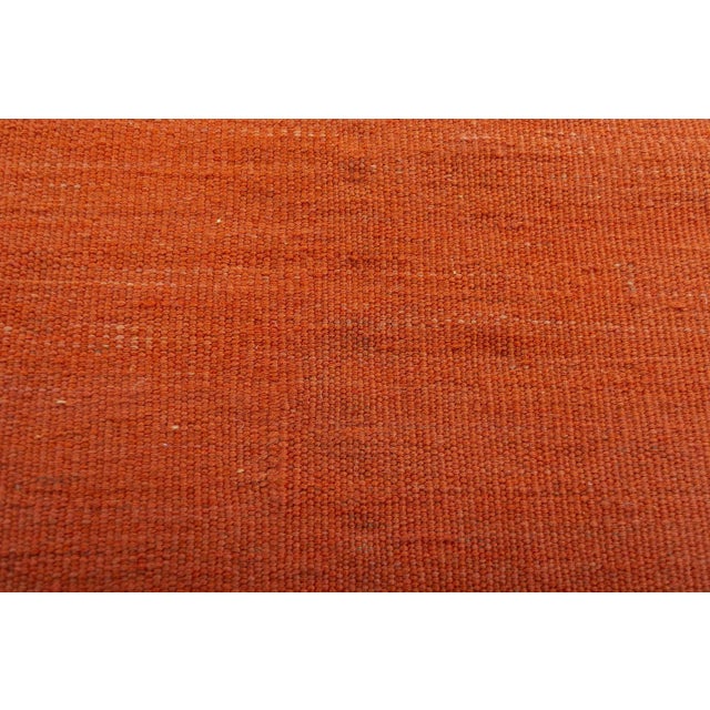 Handwoven Kilim Rug in Wool For Sale - Image 5 of 9