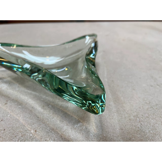 Glass Vintage Italian Crystal Ashtray by Fontana Arte, 1960s For Sale - Image 7 of 8