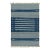 Rug & Kilim's Contemporary Dhurrie Rug with White and Blue Stripes - 13x19 For Sale