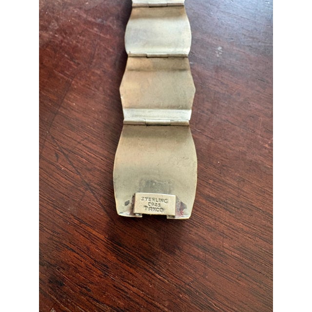 Sterling Silver Abalone Mexican Bracelet For Sale In New York - Image 6 of 6