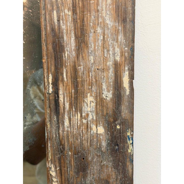 Neoclassical Pier Mirror, Distressed Wood, Circa 1880s For Sale - Image 15 of 18