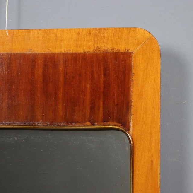 Vintage Mirror in Wooden Frame, 1960s For Sale - Image 4 of 11