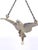 Metal Art Nouveau 18k Gold Enamel Dove Necklace With Diamonds & Ruby, 1910 For Sale - Image 7 of 12