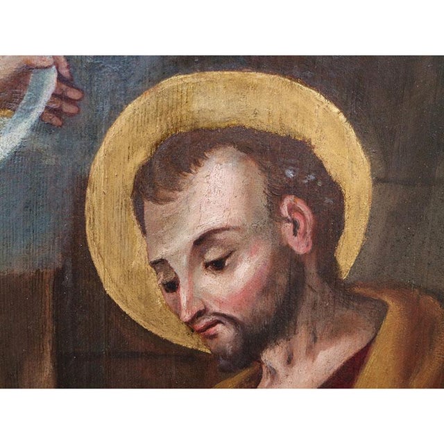 Antonio Marinoni, Nativity, 1500s, Oil on Board For Sale - Image 8 of 15