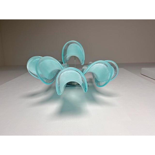 1990s Vintage Italian Murano Wall Lights in the style of Mazzega, 1990, Set of 2 For Sale - Image 5 of 18