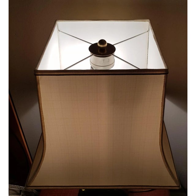 Regency Table Lamp with Solid Brass Base by Maria Pergay, 1970s For Sale - Image 4 of 7