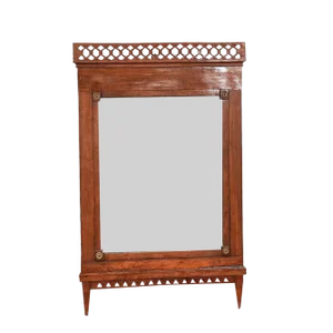 Antique Mirror in Wooden Frame, 1800s