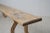 Wood Antique Swedish Folk Art Bench For Sale - Image 7 of 10