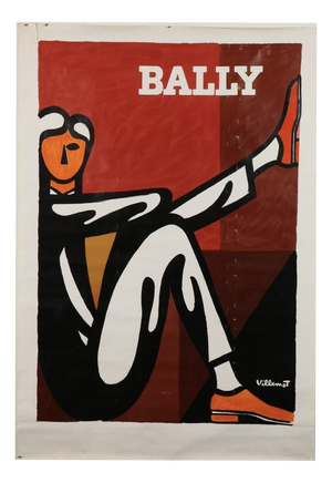 Bally Man Poster from Villemot, 1986