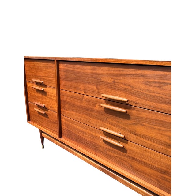 Vintage Mid Century Modern Credenza Cabinet or Dresser in Danish Style For Sale - Image 9 of 9