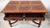 Antique Library Dining Table English 4 Drawer W Glass Top For Sale - Image 4 of 12