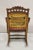 19th Century Antique Eastlake Victorian Walnut Small Child's Folding Rocking Chair For Sale - Image 9 of 10